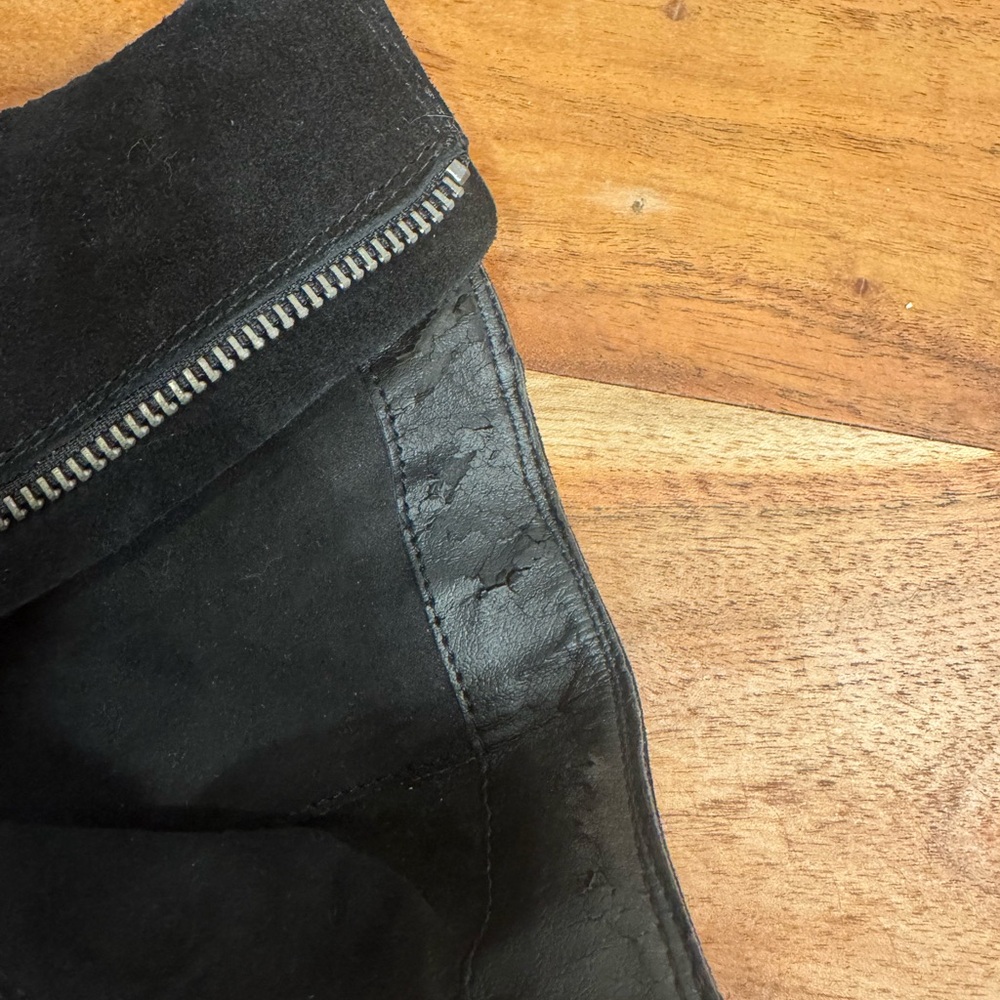 Dolce Vita Maude Black Suede Ankle Booties New with Defect - Picture 5 of 5
